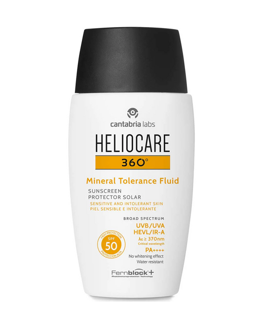 HELIOCARE 360º Mineral Tolerance Fluid SPF 50 | Sun protection mineral fluid for sensitive skin, 50ml