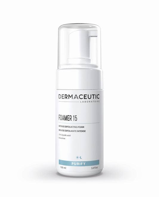 DERMACEUTIC Foamer 15 | Cleansing foam with 15% glycolic acid, 100ml/40ml