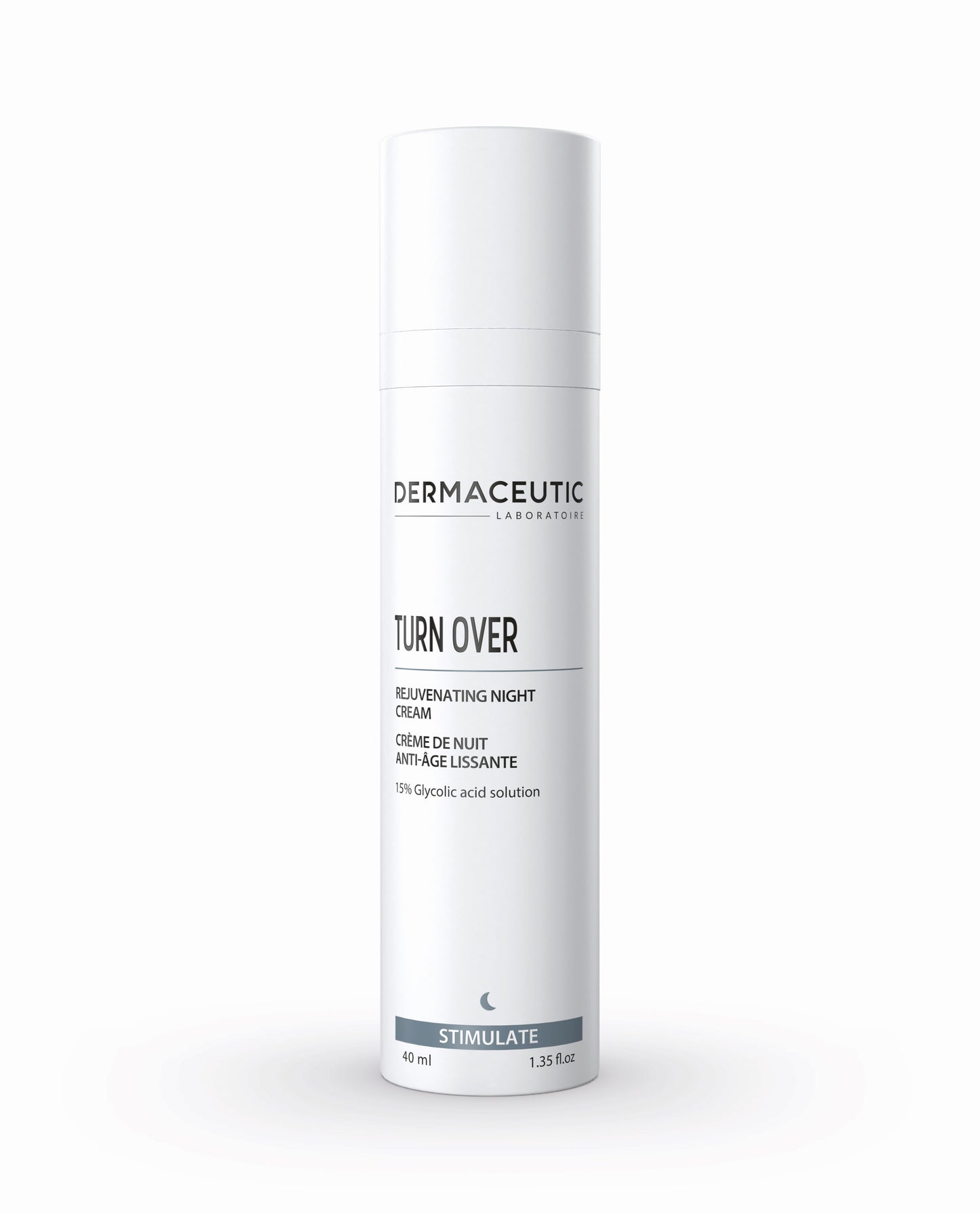 DERMACEUTIC Turn Over | Night cream with 15% glycolic acid, 40ml/15ml