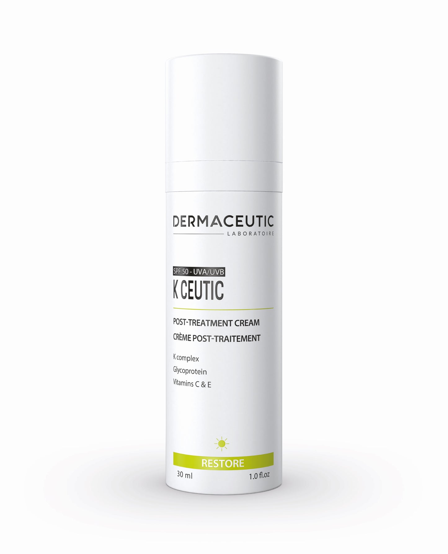 DERMACEUTIC K Ceutic SPF 50+ | Barojošs, atjaunojošs krēms ar SPF 50+, 30ml/12ml