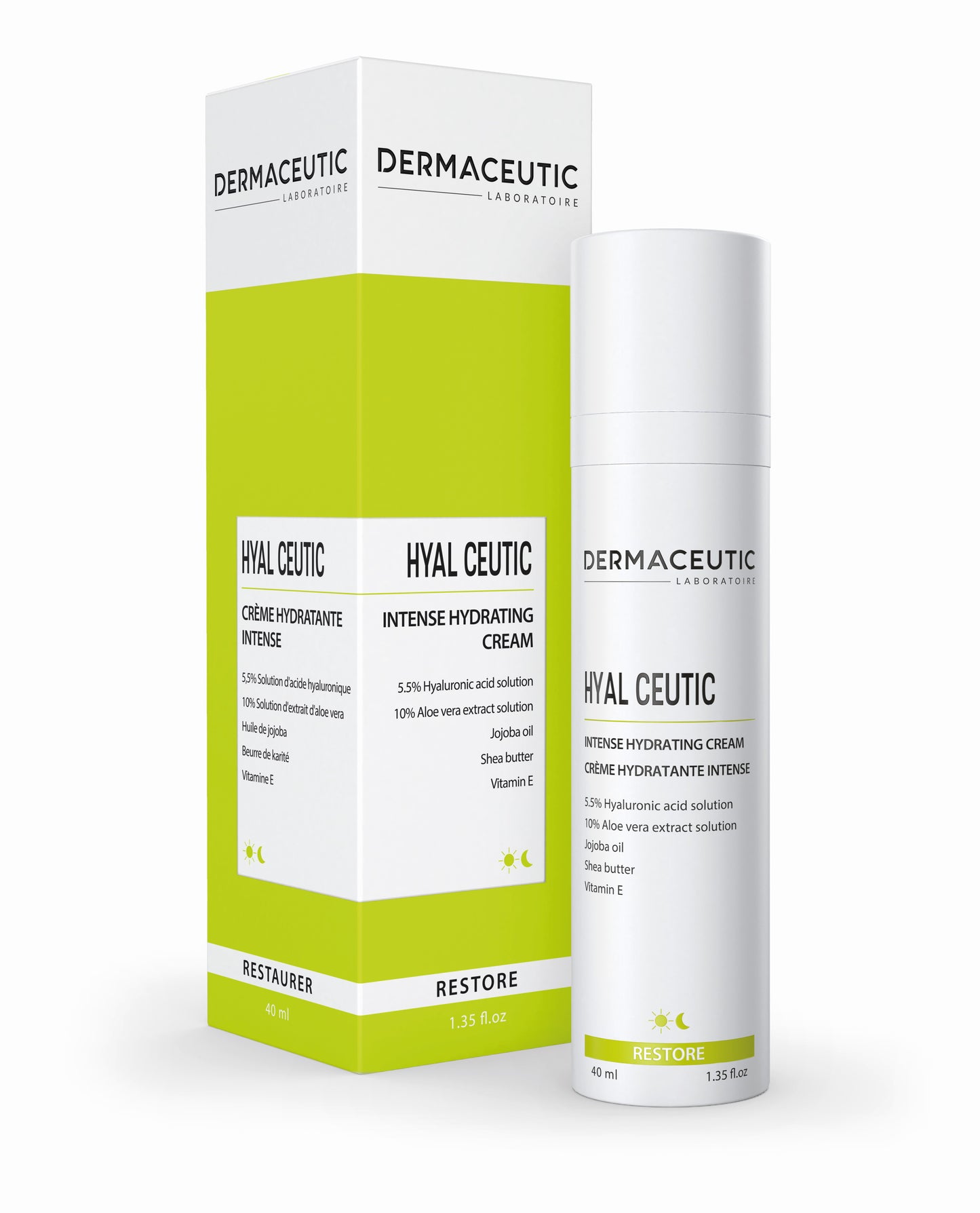 DERMACEUTIC Hyal Ceutic | Moisturizing cream, 40ml/15ml