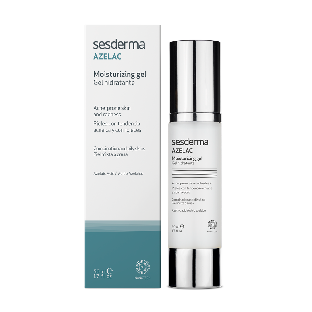 SESDERMA Azelac Moisturizing Gel | Mitrinošs gels kombinētai, taukainai ādai ar apsārtumu, 50ml