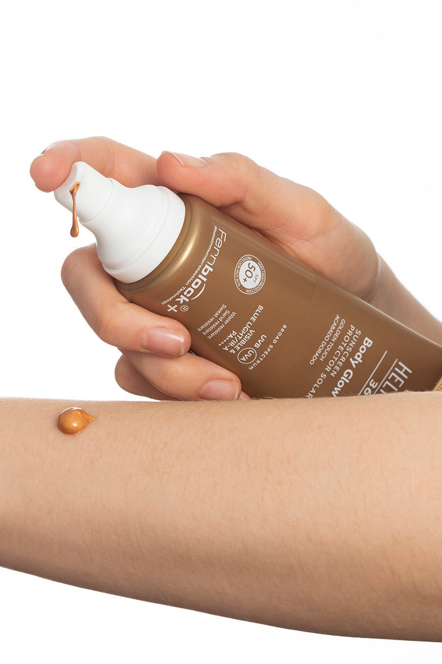 HELIOCARE 360° Body Glow SPF 50+ I Saules aizsarglīdzeklis ķermenim ar zeltainu spīdumu, 100ml