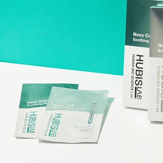 Hubislab e+ Epiderma Nova Cell Soothing Mask | Nomierinoša sejas maska, 1gb/5gb