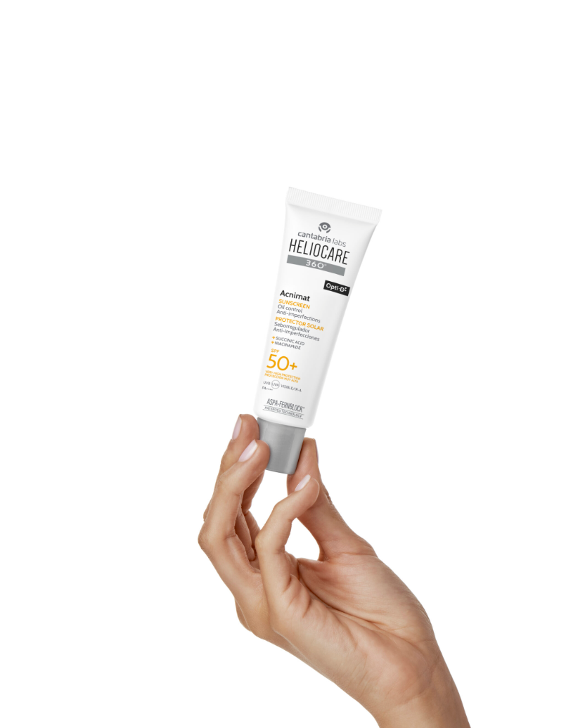 HELIOCARE 360º Acnimat SPF50+ | Saules aizsargkrēms taukainai, akne skartai ādai, 50ml