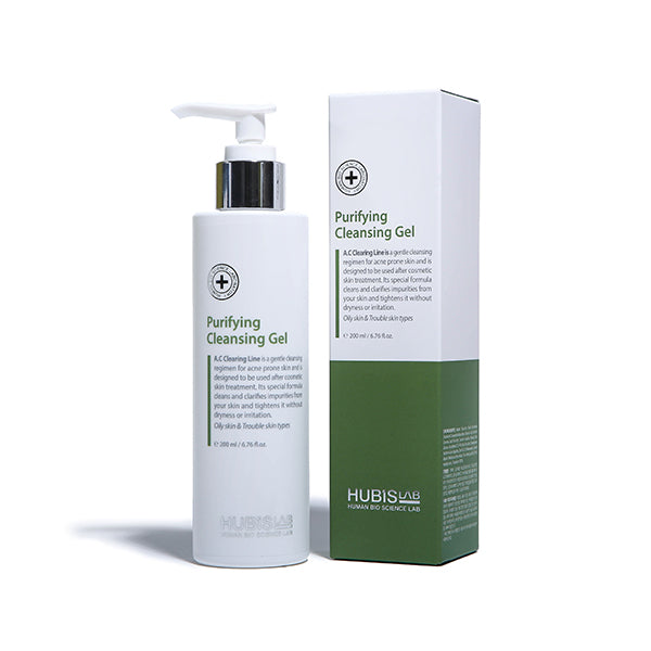 HUBISLAB Purifying Cleansing Gel | Attīrošs gēls taukainai ādai, 200ml