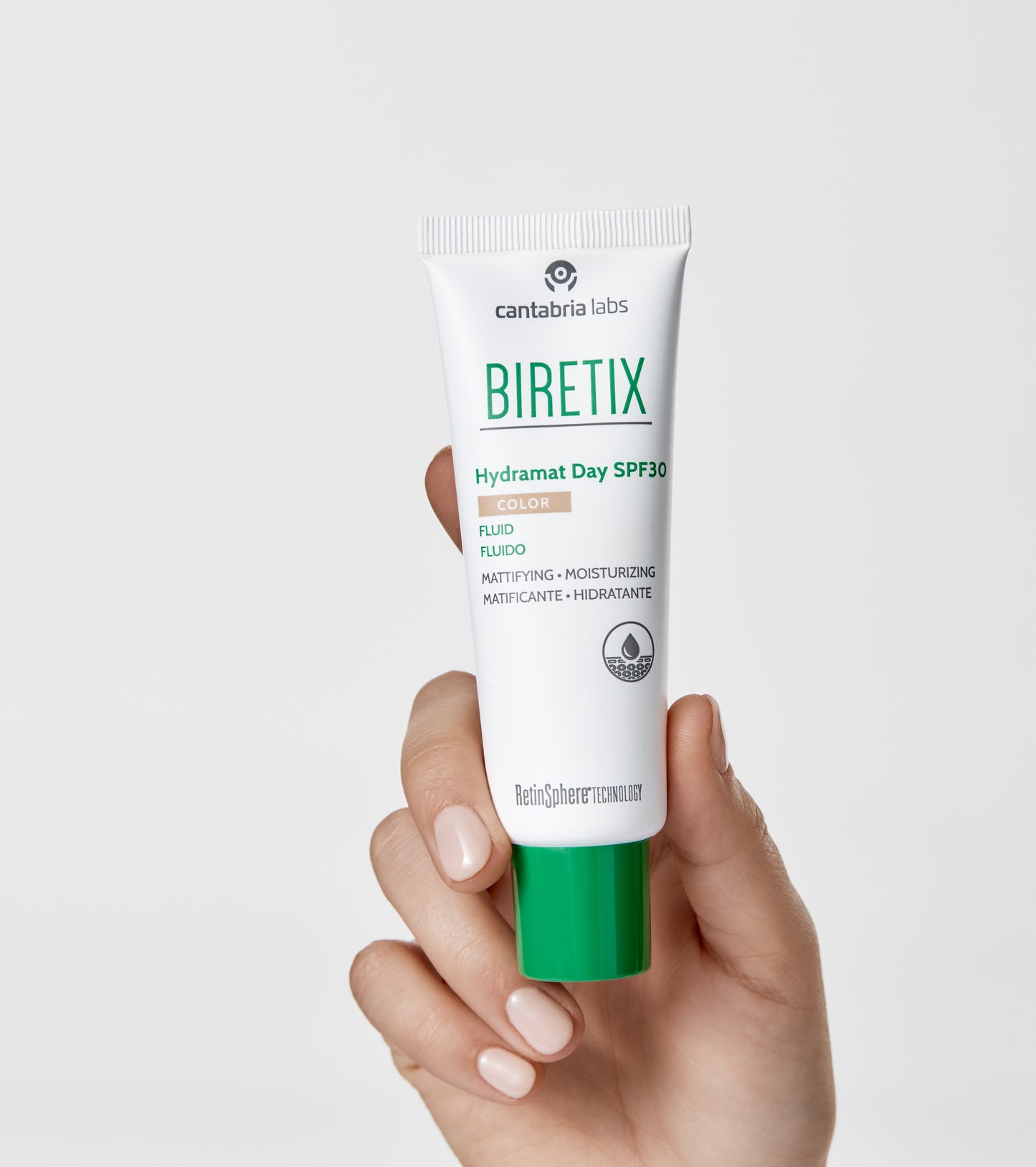 BIRETIX Hydramat Day SPF 30 Colour | Tonējošs fluīds taukainai ādai ar SPF 30, 50ml