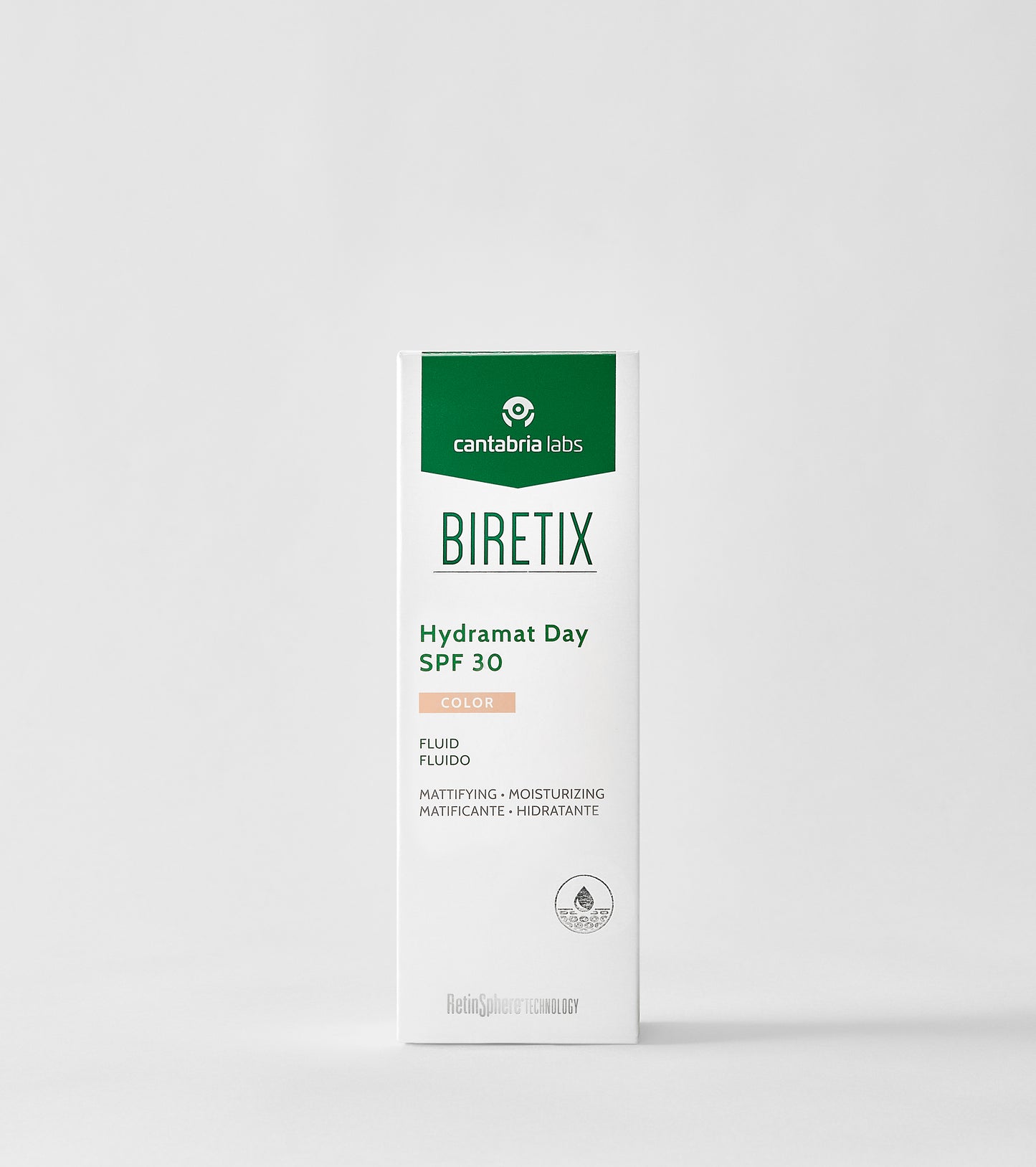 BIRETIX Hydramat Day SPF 30 Colour | Tonējošs fluīds taukainai ādai ar SPF 30, 50ml