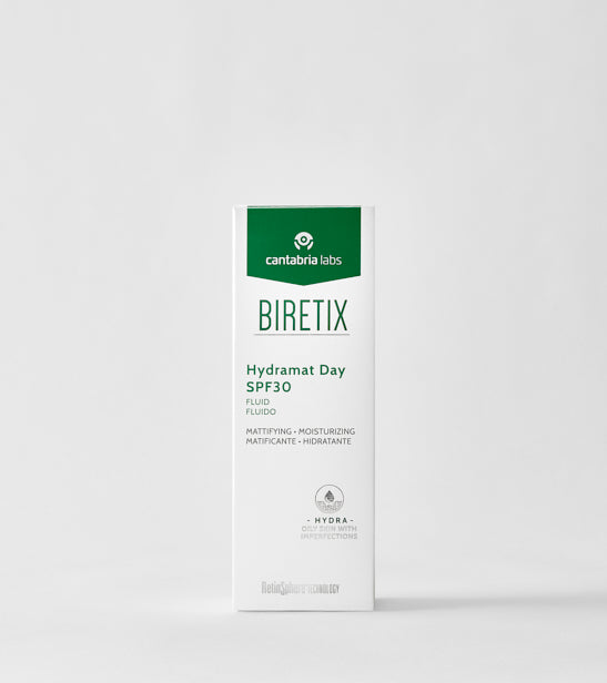BIRETIX Hydramat Day SPF 30 | Matējošs fluīds taukainai ādai ar SPF 30, 50ml