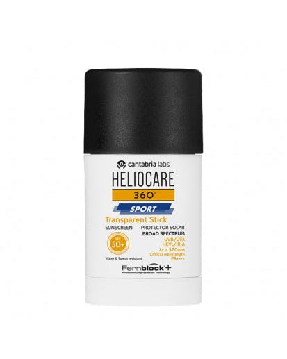 Heliocare 360º Sport Transparent Stick SPF 50+ | SPF zīmulis, 25g