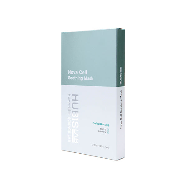 HUBISLAB e+ Epiderma Nova Cell Soothing Mask | Nomierinoša auduma maska, 1gb/5gb