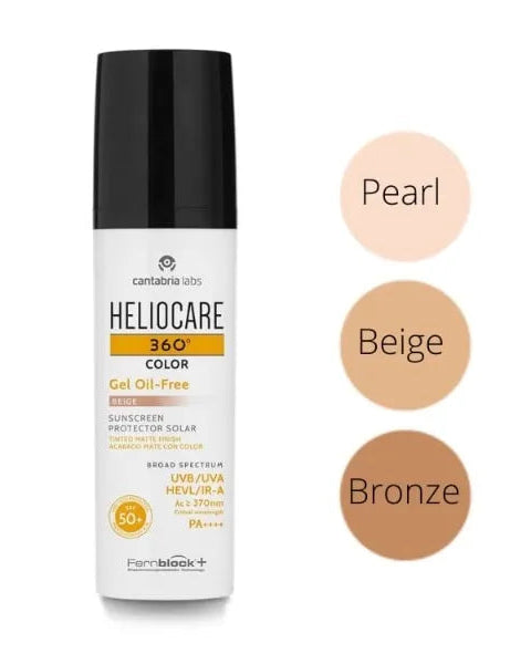 Heliocare 360º Color Gel Oil-Free SPF 50+ (bronze) | Saules aizsargājošs gels ar toni, 50ml
