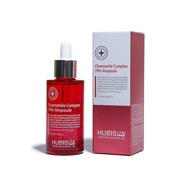 HUBISLAB Chamomile Complex 70% Ampoule | Serums ar kumelīšu kompleksu 70%, 50ml