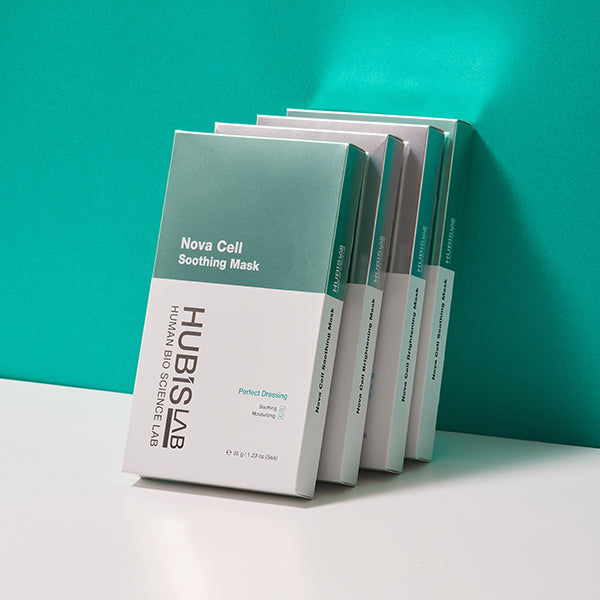 HUBISLAB e+ Epiderma Nova Cell Soothing Mask | Nomierinoša auduma maska, 1gb/5gb