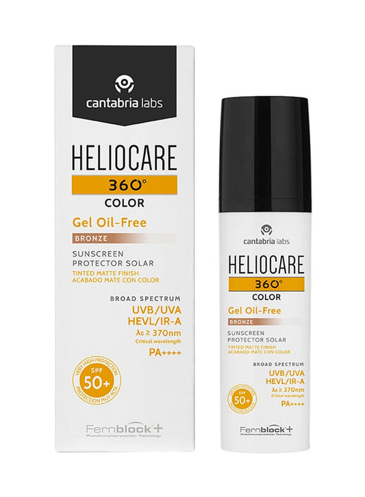 HELIOCARE 360º Color Gel Oil-Free SPF 50+ (BRONZE) | Sun protection gel with tint, 50ml