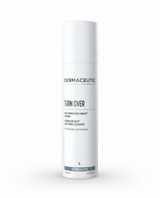 DERMACEUTIC Turn Over | Night cream with 15% glycolic acid, 40ml/15ml