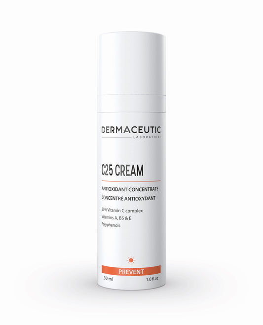 DERMACEUTIC C25 Cream | Cream with 25% vitamin C complex, 30ml/12ml