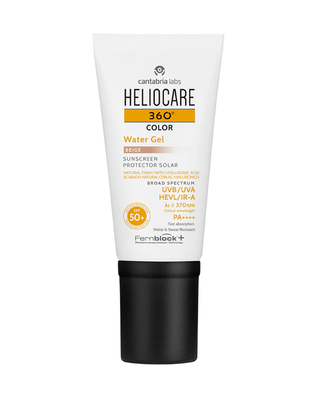 HELIOCARE 360º Water Gel Beige SPF 50+ | Intensively moisturizing sun protection cream with tint (BEIGE), 50ml
