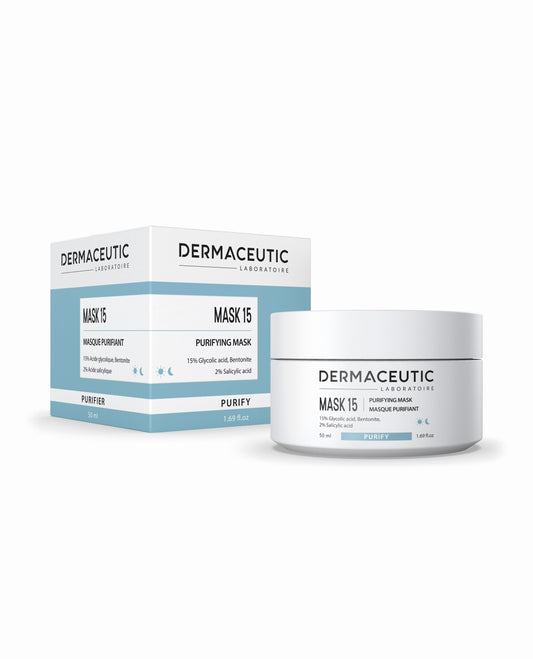DERMACEUTIC Mask 15 | Peeling with AHA and BHA, 50ml/10ml