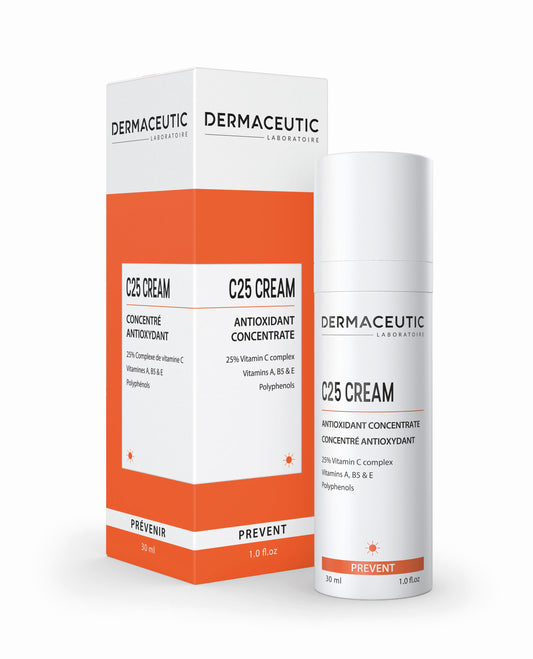 DERMACEUTIC C25 Cream | Cream with 25% vitamin C complex, 30ml/12ml