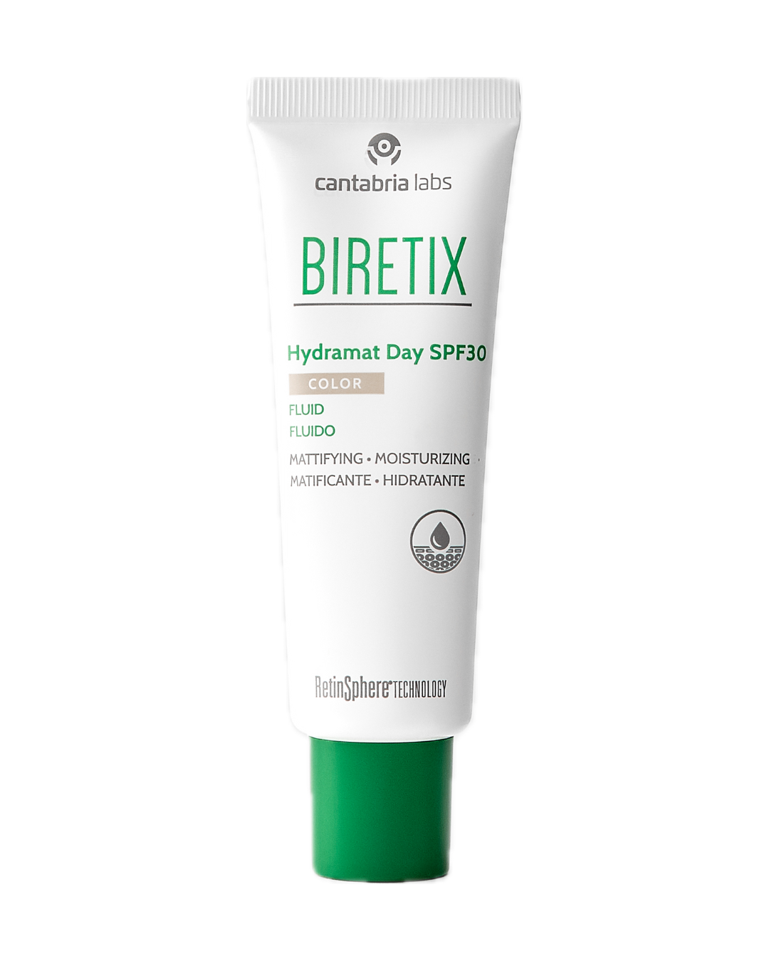 Biretix Hydramat Day SPF 30 Colour | Tonējošs fluīds taukainai ādai ar SPF 30, 50ml