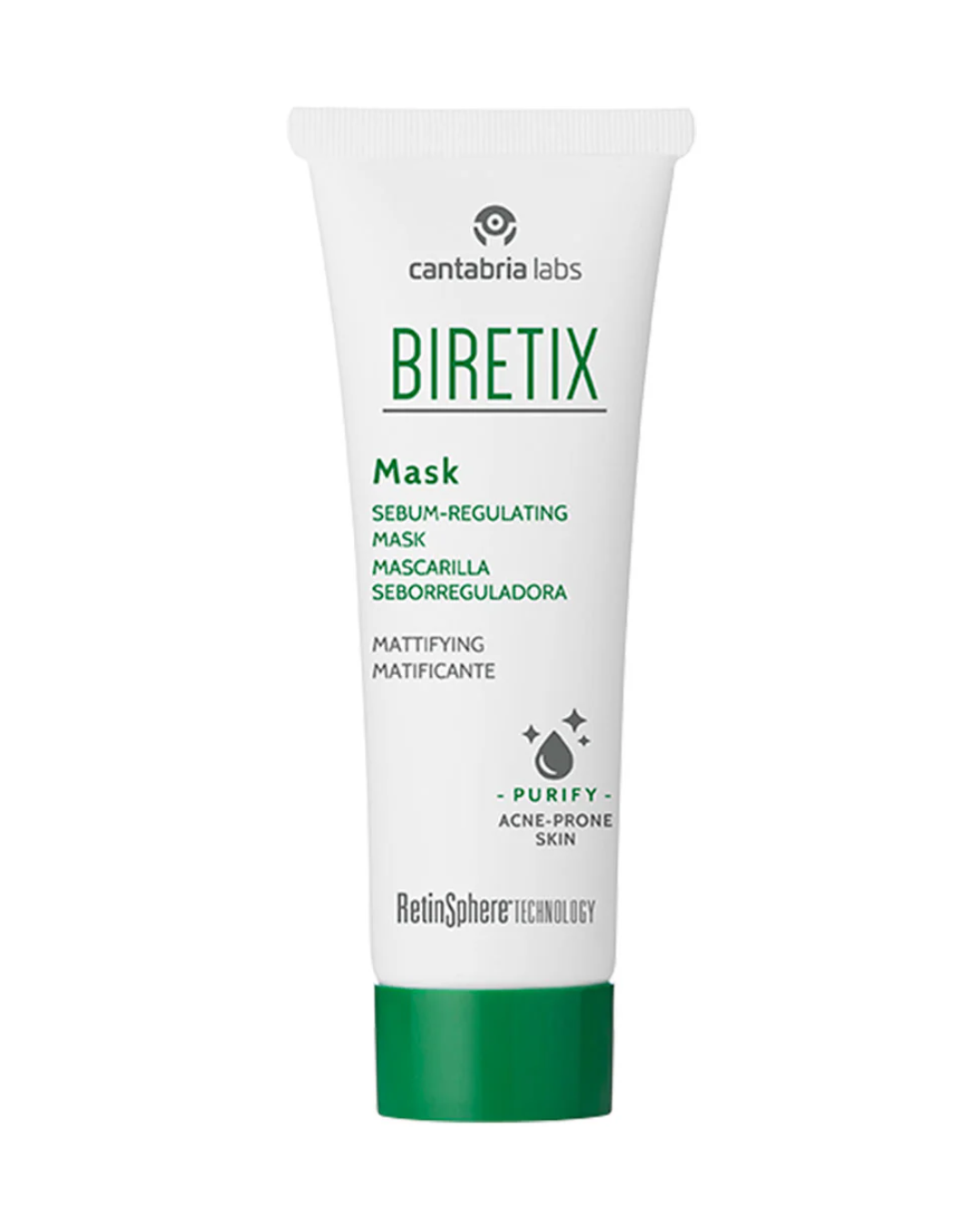 Biretix Mask | Sebumu regulējoša mālu maska taukainai, problemātiskai ādai, 25ml