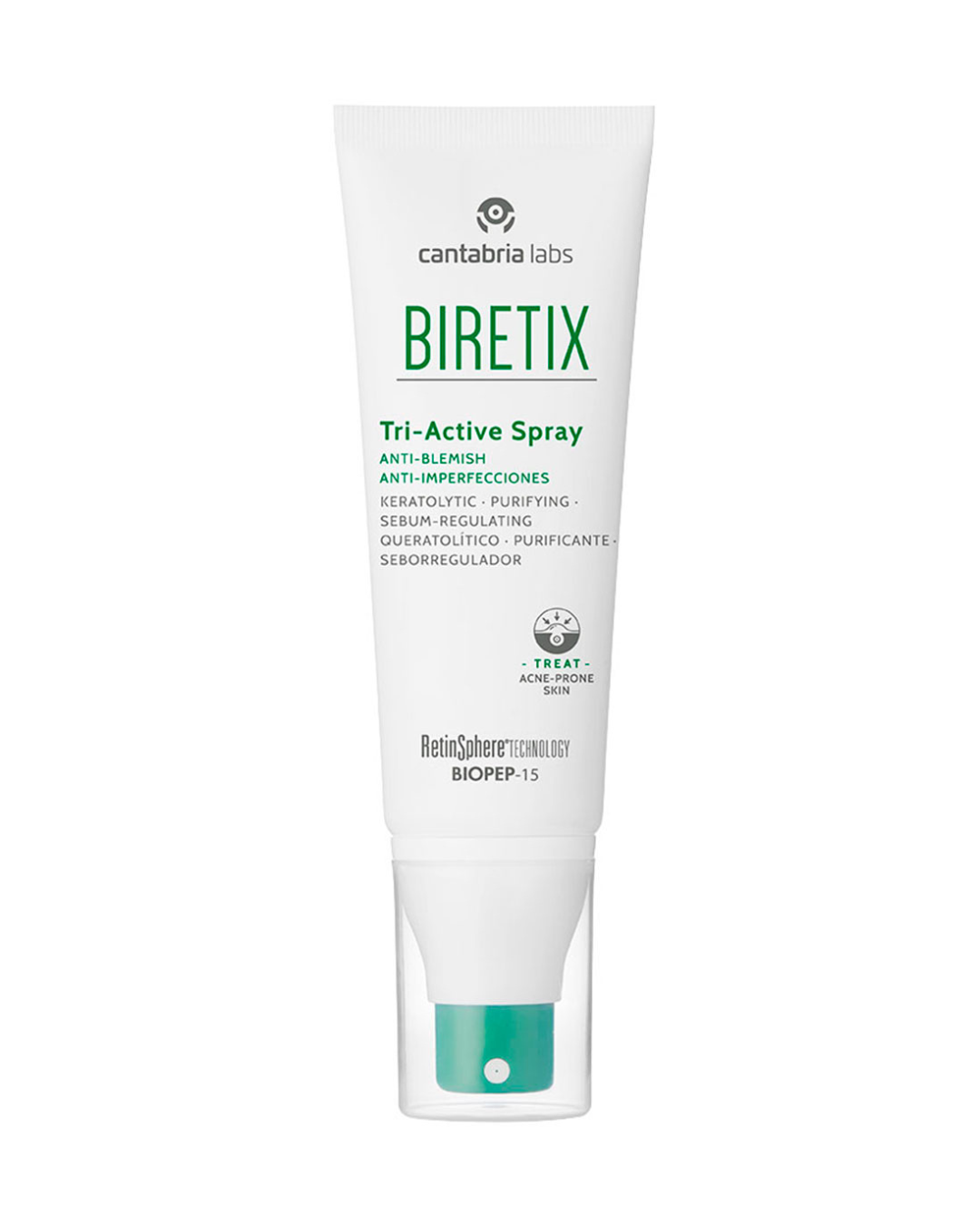Biretix Tri-Active Spray | Ķermeņa aerosols izsitumu mazināšanai, 100ml