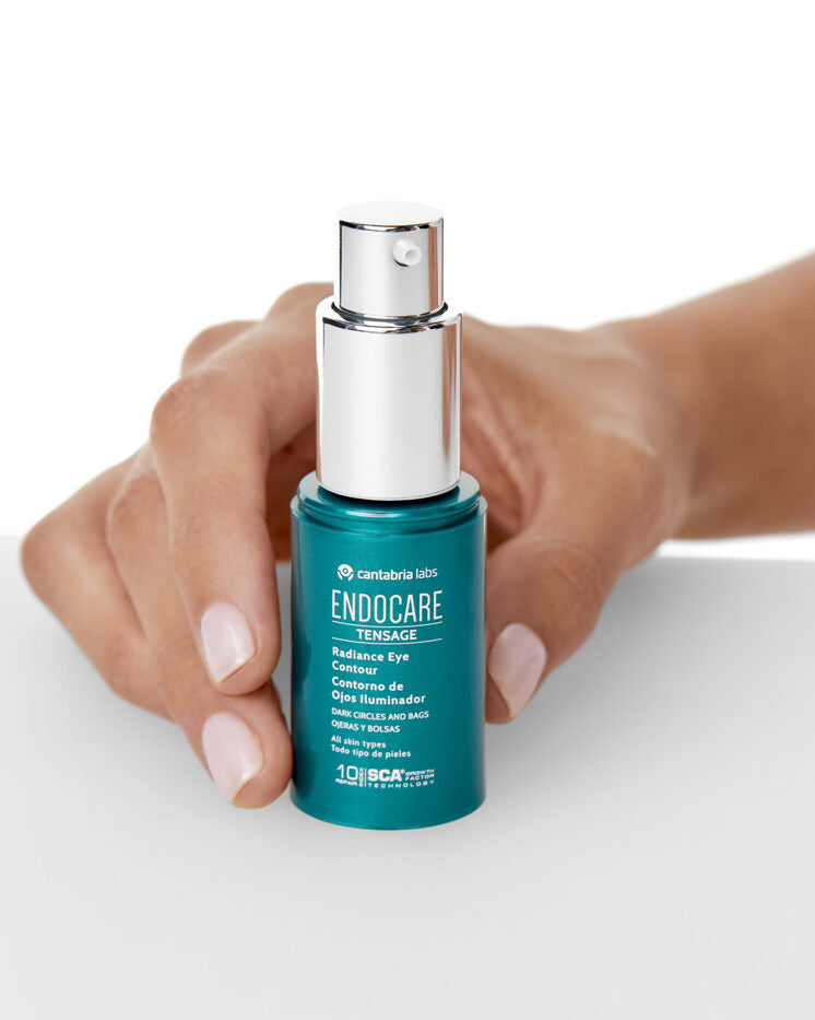 Endocare Tensage Radiance Eye Contour | Pretnovecošanās acu krēms tumšo loku un maisiņu korekcijai, 15ml