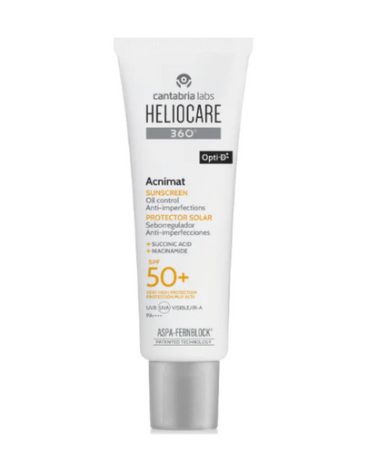 Heliocare 360º Acnimat SPF50+ | Saules aizsargkrēms taukainai, akne skartai ādai, 50ml