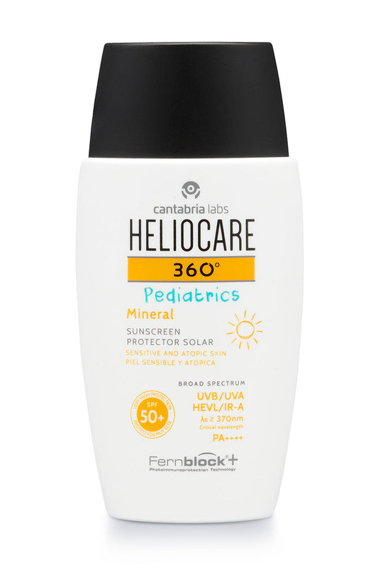 HELIOCARE 360º Pediatrics Mineral SPF 50+ | Fluid with mineral filters for children and babies, 50ml