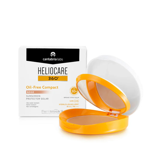 Heliocare 360 Oil-Free Compact SPF 50+ | Tonējošs saules aizsardzības pūderis, 10g