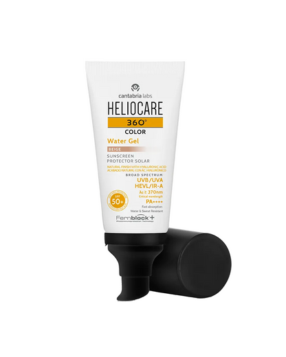 Heliocare 360º Water Gel (beige) SPF 50+ | Intensīvi mitrinošs saules aizsargkrēms ar toni, 50ml