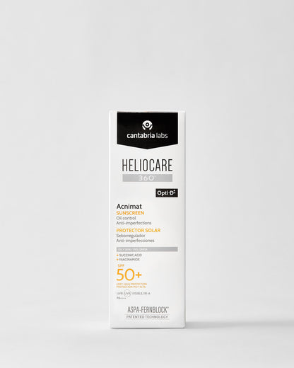 Heliocare 360º Acnimat SPF50+ | Saules aizsargkrēms taukainai, akne skartai ādai, 50ml