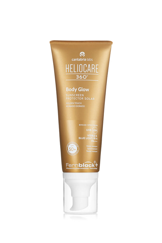 HELIOCARE 360° Body Glow SPF 50+ I Sunscreen for the body with a golden glow, 100ml