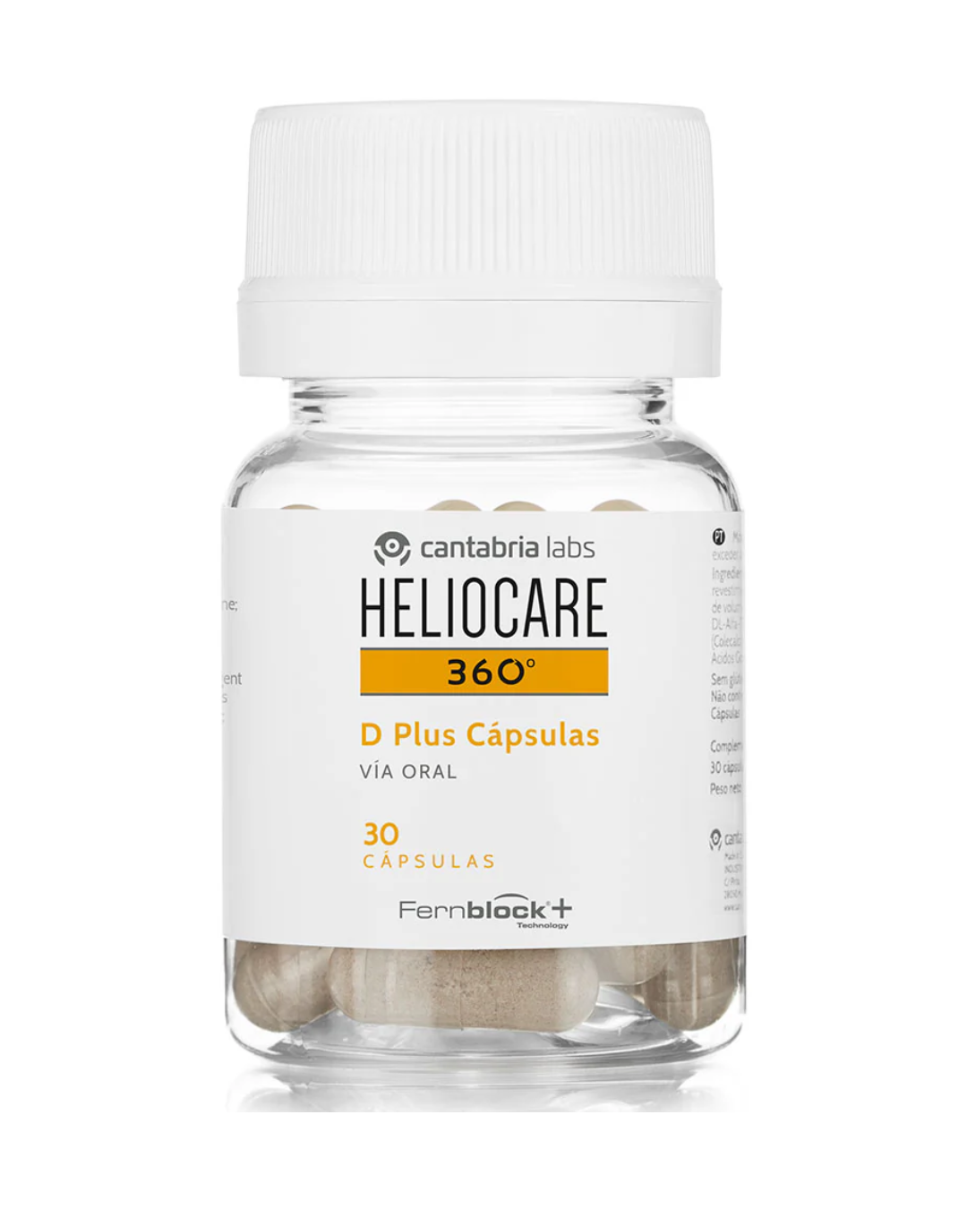 Heliocare 360º D Plus Capsules | Uztura bagātinātājs ar D vitamīnu saules aizsardzībai, 30 kapsulas
