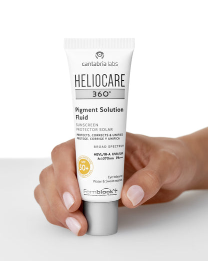 Heliocare 360º Pigment Solution Fluid SPF 50+ | Saules aizsargājošs fluīds pigmentācijas mazināšanai, 50ml