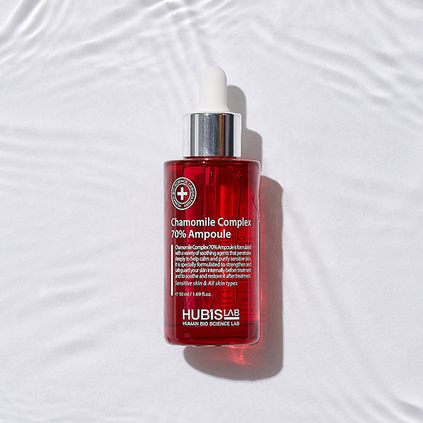 Hubislab Chamomile Complex 70% Ampoule | Nomierinošs serums ar kumelīšu kompleksu 70%, 50ml