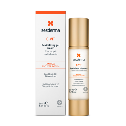 SESDERMA C-VIT Revitalizing Gel Cream | Krēms ar C vitamīnu taukainai, kombinētai ādai, 50ml