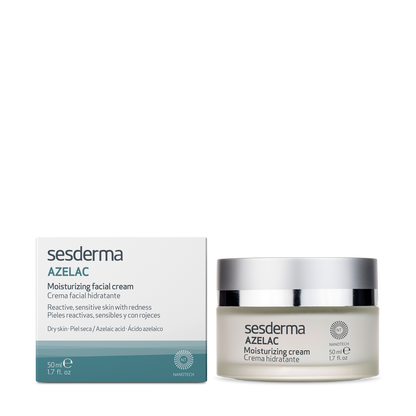 Sesderma Azelac Moisturizing Cream | Mitrinošs krēms ādai ar apsārtumu, 50ml