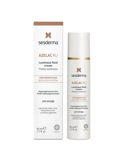 Sesderma Azelac Ru Luminous Fluid Cream | Izgaismojošs fluīds ar SPF 50, 50ml