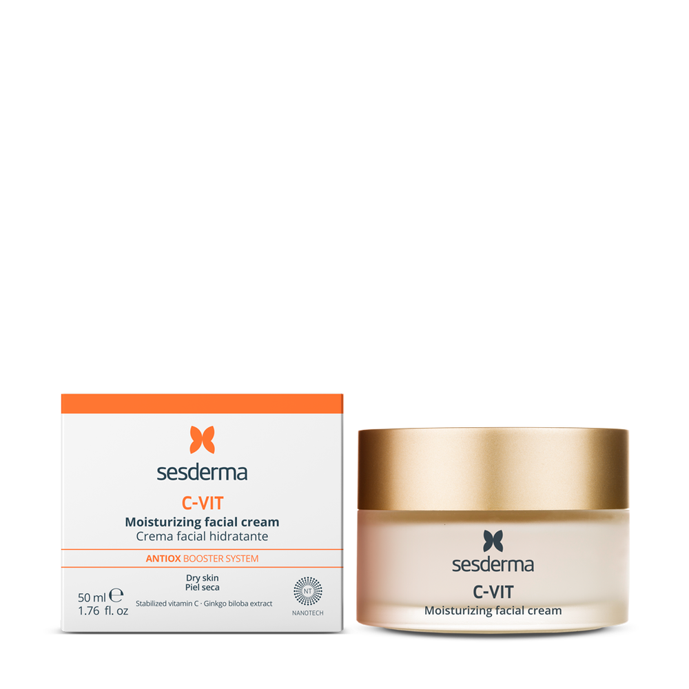 Sesderma C-VIT Moisturising Facial Cream | Mitrinošs krēms ar C vitamīnu, 50ml