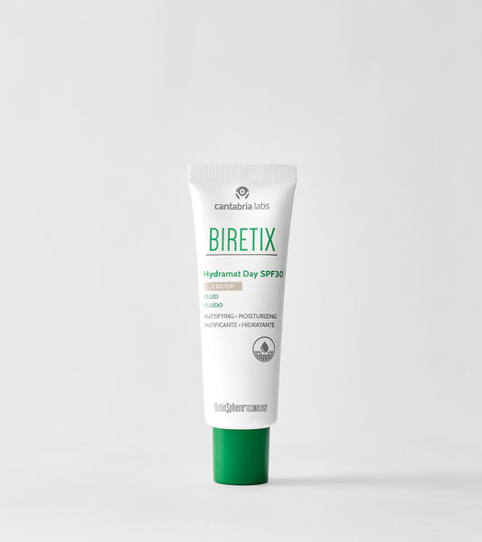 BIRETIX Hydramat Day SPF 30 Colour | Tonējošs fluīds taukainai ādai ar SPF 30, 50ml