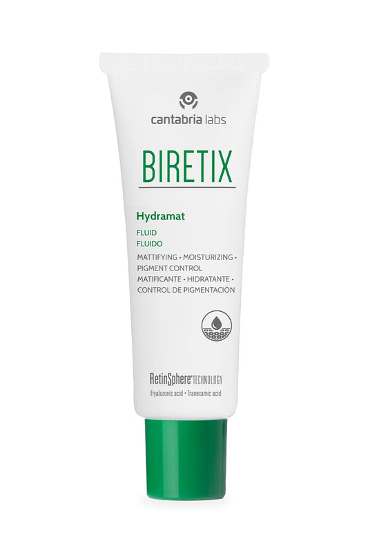 BIRETIX Hydramat Fluid | Moisturizing, mattifying fluid for oily/combination skin, 50ml