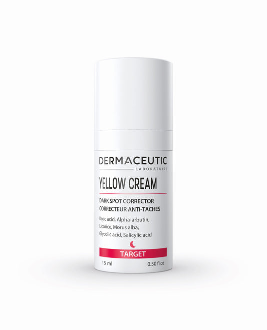 DERMACEUTIC Yellow Cream | Night cream for pigmentation reduction, 15ml