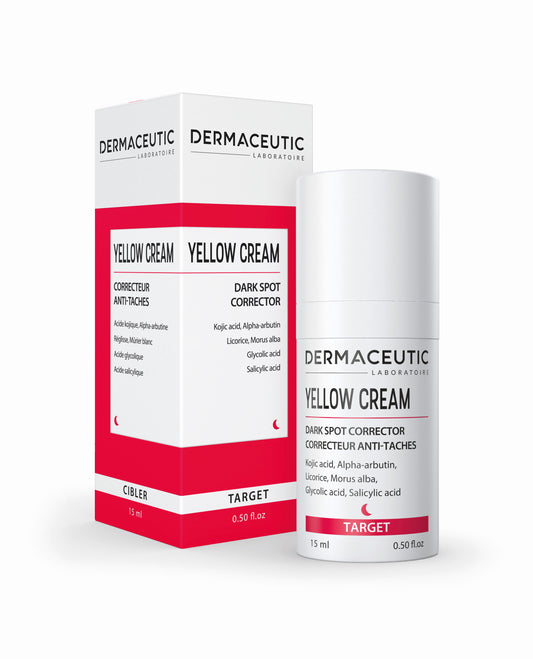 DERMACEUTIC Yellow Cream | Night cream for pigmentation reduction, 15ml