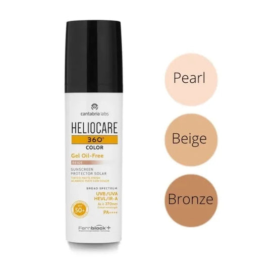 HELIOCARE 360º Color Gel Oil-Free SPF 50+ (BRONZE) | Sun protection gel with tint, 50ml