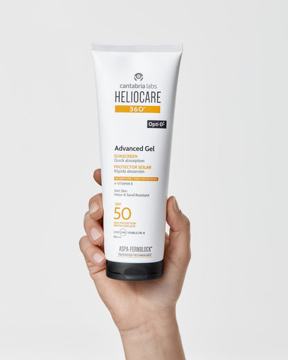 Heliocare 360º Advanced Gel SPF 50 | Sejas un ķermeņa saules aizsargkrēms visai ģimenei, 250ml