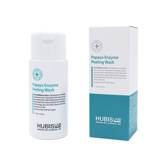 HUBISLAB Papaya Enzyme Peeling Wash | Peeling powder with papaya enzymes, 70g