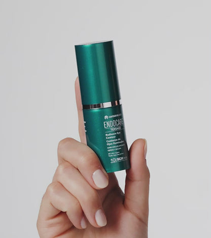 Endocare Tensage Radiance Eye Contour anti age acu krēms liftingam uz balta fona