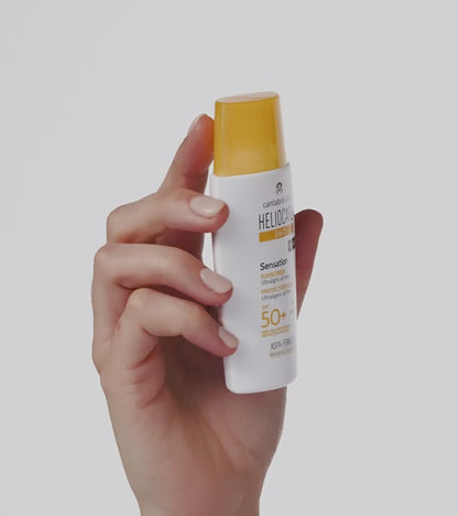 Heliocare 360º Sensation SPF 50+ saules aizsargkrēms visiem ādas tipiem uz balta fona